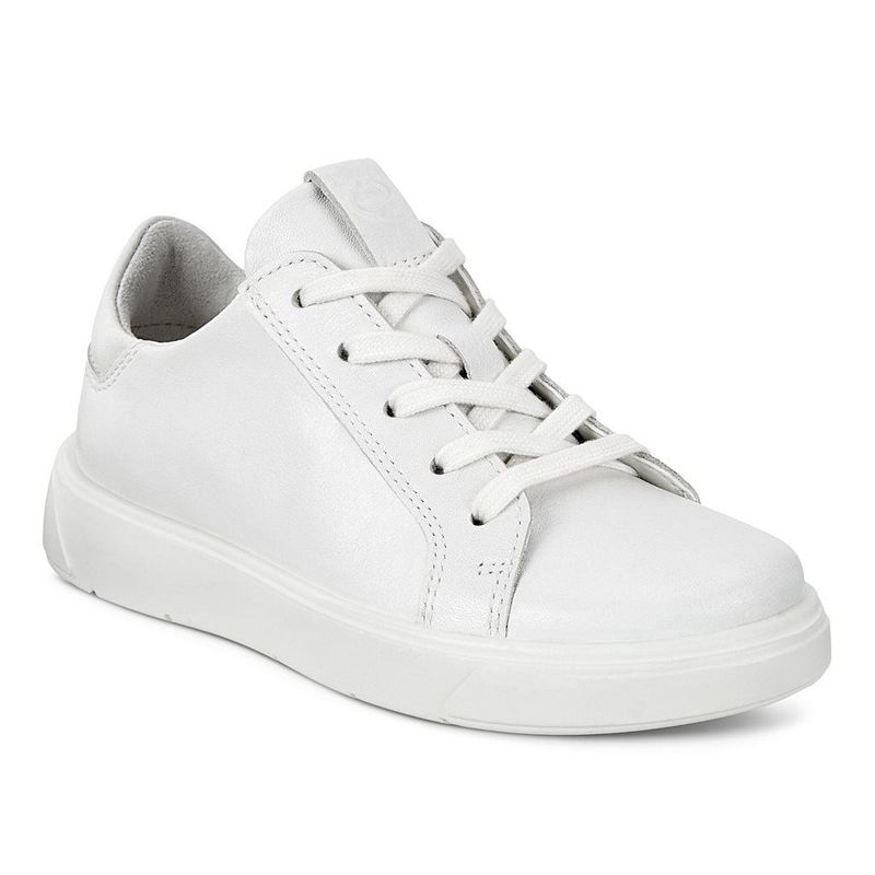 Zapatillas Ecco Street Tray K Para Niños,Blancas,053912-DXT